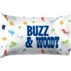 Jay Franco Bluey & Bingo 1 Single Reversible Pillowcase – Double-Sided Kids Super Soft Bedding (Official Bluey Product)(Blue – Toy Story)