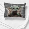 Jay Franco Bluey & Bingo 1 Single Reversible Pillowcase – Double-Sided Kids Super Soft Bedding (Official Bluey Product)(Gray – Mandalorian)