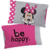 Jay Franco Bluey & Bingo 1 Single Reversible Pillowcase – Double-Sided Kids Super Soft Bedding (Official Bluey Product)(Gray – Minnie Mouse)