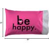 Jay Franco Bluey & Bingo 1 Single Reversible Pillowcase – Double-Sided Kids Super Soft Bedding (Official Bluey Product)(Gray – Minnie Mouse)