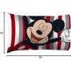 Jay Franco Bluey & Bingo 1 Single Reversible Pillowcase – Double-Sided Kids Super Soft Bedding (Official Bluey Product)(Multicolor – Mickey Mouse)
