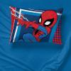 Jay Franco Bluey & Bingo 1 Single Reversible Pillowcase – Double-Sided Kids Super Soft Bedding (Official Bluey Product)(Red – Spiderman)