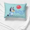 Jay Franco Bluey & Bingo 1 Single Reversible Pillowcase – Double-Sided Kids Super Soft Bedding (Official Bluey Product)(Teal – Bluey)