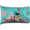 Jay Franco Bluey & Bingo 1 Single Reversible Pillowcase – Double-Sided Kids Super Soft Bedding (Official Bluey Product)(Teal – Moana)
