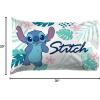 Jay Franco Bluey & Bingo 1 Single Reversible Pillowcase – Double-Sided Kids Super Soft Bedding (Official Bluey Product)(White – Lilo & Stitch)