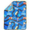 Jay Franco Bluey & Bingo Nogginz Set – 40 x 50 Inch Lightweight Travel Throw Blanket & Pillow – Kids Super Soft 2 Piece Bedding Set(Blue – Blippi Meekah)