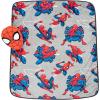 Jay Franco Bluey & Bingo Nogginz Set – 40 x 50 Inch Lightweight Travel Throw Blanket & Pillow – Kids Super Soft 2 Piece Bedding Set(Gray – Spiderman)