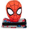 Jay Franco Bluey & Bingo Nogginz Set – 40 x 50 Inch Lightweight Travel Throw Blanket & Pillow – Kids Super Soft 2 Piece Bedding Set(Gray – Spiderman)