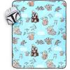 Jay Franco Bluey & Bingo Nogginz Set – 40 x 50 Inch Lightweight Travel Throw Blanket & Pillow – Kids Super Soft 2 Piece Bedding Set(Gray – the Mandalorian)