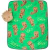 Jay Franco Bluey & Bingo Nogginz Set – 40 x 50 Inch Lightweight Travel Throw Blanket & Pillow – Kids Super Soft 2 Piece Bedding Set(Green – Groot)