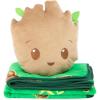 Jay Franco Bluey & Bingo Nogginz Set – 40 x 50 Inch Lightweight Travel Throw Blanket & Pillow – Kids Super Soft 2 Piece Bedding Set(Green – Groot)