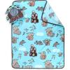 Jay Franco Bluey & Bingo Nogginz Set – 40 x 50 Inch Lightweight Travel Throw Blanket & Pillow – Kids Super Soft 2 Piece Bedding Set(Multi – the Mandalorian)