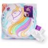 Jay Franco Bluey & Bingo Nogginz Set – 40 x 50 Inch Lightweight Travel Throw Blanket & Pillow – Kids Super Soft 2 Piece Bedding Set(Purple – Unicorn Academy)