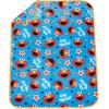 Jay Franco Bluey & Bingo Nogginz Set – 40 x 50 Inch Lightweight Travel Throw Blanket & Pillow – Kids Super Soft 2 Piece Bedding Set(Sesame Street)
