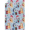 Jay Franco Kids Christmas Plush Throw Blanket – 40 x 50 Inch Soft & Cozy Fleece Throw for Holiday Bedroom & Couch Décor, Official Licensed Product, Blue – Bluey(Blue – Bluey)