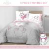 Jay Franco Kids Comforter Set Includes Sheets and Pillow Covers – Soft and Cozy Bed Set for Stylish Room Decor, Beige – Harry Potter, 5 Piece Twin Size Bedding(White – Aristocats)