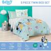 Jay Franco Kids Comforter Set Includes Sheets and Pillow Covers – Soft and Cozy Bed Set for Stylish Room Decor, Beige – Harry Potter, 5 Piece Twin Size Bedding(Blue – Bluey)