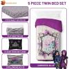 Jay Franco Kids Comforter Set Includes Sheets and Pillow Covers – Soft and Cozy Bed Set for Stylish Room Decor, Blue – Bluey & Bingo, 7 Piece Queen(Multi – Descendants)
