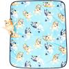 Jay Franco Kids Plush Mini Pillow Buddy & 40 x 50 Inch Travel Throw Set – Kids Super Soft 2 Piece Cuddle Blanket Set, Bluey(Blue – Bingo)