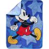 Jay Franco Kids Plush Throw Blanket – Soft & Comfy Throw for Couch or Bed – Cozy Home Décor for Living Room & Bedroom, Pink – Bluey, 40×50 – Travel Blanket(Blue – Mickey Mouse)