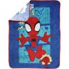 Jay Franco Kids Plush Throw Blanket – Soft & Comfy Throw for Couch or Bed – Cozy Home Décor for Living Room & Bedroom, Pink – Bluey, 40×50 – Travel Blanket(Blue – Spidey & Friends)