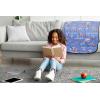 Jay Franco Kids Plush Throw Blanket – Soft & Comfy Throw for Couch or Bed – Cozy Home Décor for Living Room & Bedroom, Pink – Bluey, 40×50 – Travel Blanket(Purple – Kpop Demon Hunters)