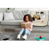 Jay Franco Kids Plush Throw Blanket – Soft & Comfy Throw for Couch or Bed – Cozy Home Décor for Living Room & Bedroom, Pink – Bluey, 40×50 – Travel Blanket(Beige – Wall-e)