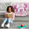 Jay Franco Kids Plush Throw Blanket – Soft & Comfy Throw for Couch or Bed – Cozy Home Décor for Living Room & Bedroom, Pink – Bluey, 40×50 – Travel Blanket(Pink – Minnie Mouse)
