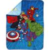 Jay Franco Kids Plush Throw Blanket – Soft & Comfy Throw for Couch or Bed – Cozy Home Décor for Living Room & Bedroom, Pink – Bluey, 40×50 – Travel Blanket(Blue – Avengers)