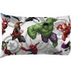 Jay Franco Kids Sheet Set with Fitted, Flat Sheets & Pillow Cover – Ultra-Soft Bedding with Pillowcase for Room Decor, White – Bluey, 4 Piece Full(Multi – Avengers)