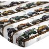Jay Franco Kids Sheet Set with Fitted, Flat Sheets & Pillow Cover – Ultra-Soft Bedding with Pillowcase for Room Decor, White – Bluey, 4 Piece Full(Multi – Monster Jam)