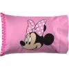 Jay Franco Kids Sheet Set with Fitted, Flat Sheets & Pillow Cover – Ultra-Soft Bedding with Pillowcase for Room Decor, White – Bluey, 4 Piece Full(Pink – Minnie Mouse)