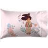 Jay Franco Kids Sheet Set with Fitted, Flat Sheets & Pillow Cover – Ultra-Soft Bedding with Pillowcase for Room Decor, White – Bluey, 4 Piece Full(White – Disney Princess)