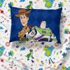 Jay Franco Kids Sheet Set with Fitted, Flat Sheets & Pillow Cover – Ultra-Soft Bedding with Pillowcase for Room Decor, White – Bluey, 4 Piece Full(White – Toy Story)