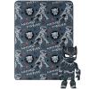 Northwest Bluey Character Hugger Pillow & Silk Touch Throw Blanket Set, 40″ x 50″, Hooray(Black Panther – Panther Claws)