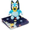 Northwest Bluey Character Hugger Pillow & Silk Touch Throw Blanket Set, 40″ x 50″, Hooray(Bluey – Hooray)