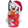 Northwest Bluey Character Hugger Pillow & Silk Touch Throw Blanket Set, 40″ x 50″, Hooray(Bluey Festive Sweaters)