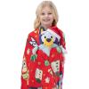 Northwest Bluey Character Hugger Pillow & Silk Touch Throw Blanket Set, 40″ x 50″, Hooray(Bluey Festive Sweaters)
