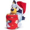 Northwest Bluey Character Hugger Pillow & Silk Touch Throw Blanket Set, 40″ x 50″, Hooray(Bluey Festive Sweaters)