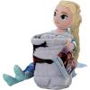 Northwest Bluey Character Hugger Pillow & Silk Touch Throw Blanket Set, 40″ x 50″, Hooray(Frozen 2 – Friends in Leaves)
