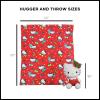 Northwest Bluey Character Hugger Pillow & Silk Touch Throw Blanket Set, 40″ x 50″, Hooray(Hello Kitty Gifty Kitty)