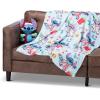 Northwest Bluey Character Hugger Pillow & Silk Touch Throw Blanket Set, 40″ x 50″, Hooray(Lilo & Stitch Holiday Jammies)