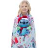 Northwest Bluey Character Hugger Pillow & Silk Touch Throw Blanket Set, 40″ x 50″, Hooray(Lilo & Stitch Holiday Jammies)