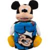 Northwest Bluey Character Hugger Pillow & Silk Touch Throw Blanket Set, 40″ x 50″, Hooray(Mickey Mouse – Comic Pop)