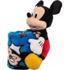 Northwest Bluey Character Hugger Pillow & Silk Touch Throw Blanket Set, 40″ x 50″, Hooray(Mickey Mouse – Comic Pop)