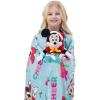 Northwest Bluey Character Hugger Pillow & Silk Touch Throw Blanket Set, 40″ x 50″, Hooray(Mickey Mouse Holiday Joy)