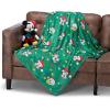 Northwest Bluey Character Hugger Pillow & Silk Touch Throw Blanket Set, 40″ x 50″, Hooray(Mickey Mouse Jolly Buddies)