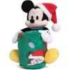 Northwest Bluey Character Hugger Pillow & Silk Touch Throw Blanket Set, 40″ x 50″, Hooray(Mickey Mouse Jolly Buddies)