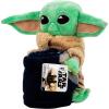 Northwest Bluey Character Hugger Pillow & Silk Touch Throw Blanket Set, 40″ x 50″, Hooray(Star Wars – the Mandalorian Dark Hover)