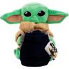 Northwest Bluey Character Hugger Pillow & Silk Touch Throw Blanket Set, 40″ x 50″, Hooray(Star Wars – the Mandalorian Dark Hover)